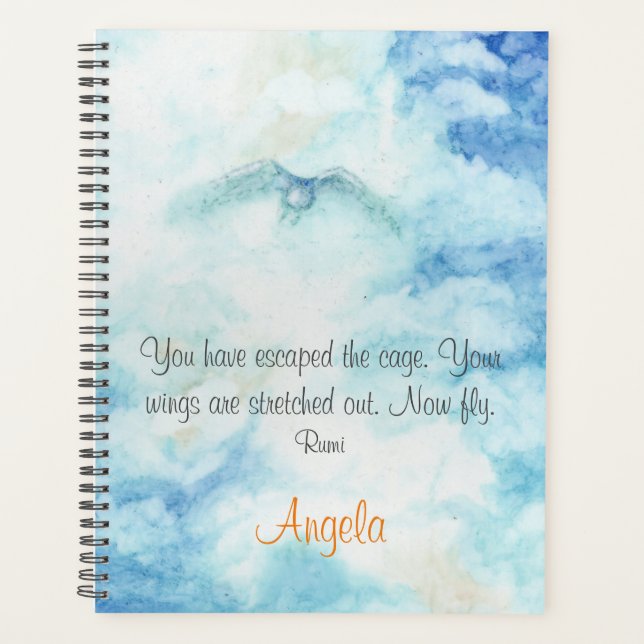 Rumi Artistic Sky Personalised  Planner (Front)