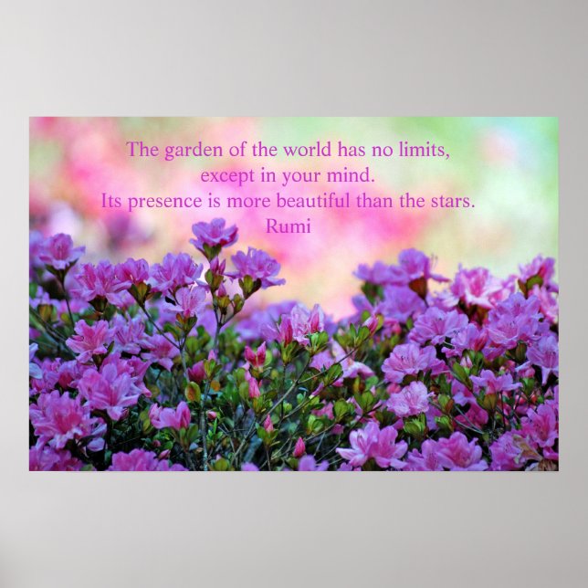 Rumi Beautiful garden Poster (Front)
