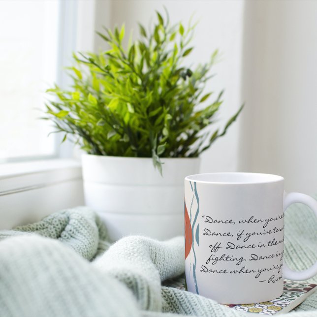 Rumi Dance Quote with Dancer Coffee Mug (Creator Uploaded)