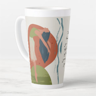 Rumi Dance Quote with Dancer   Latte Mug