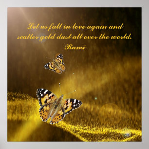 Rumi Fall in love again Poster