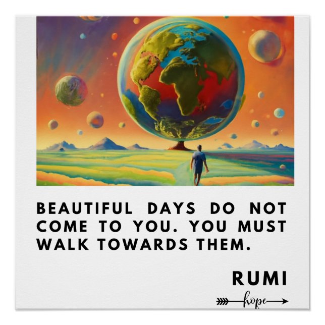 RUMI HOPE QUOTE POSTER (Front)