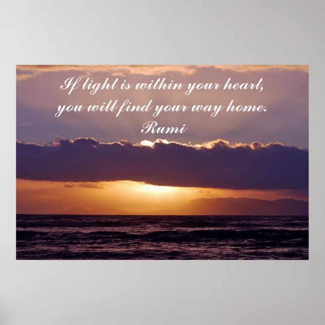 Rumi If light is in your heart Poster (Front)