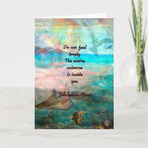 Rumi Inspiration Quote About The Universe Card