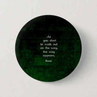 Rumi Inspirational Having Faith Quote 6 Cm Round Badge