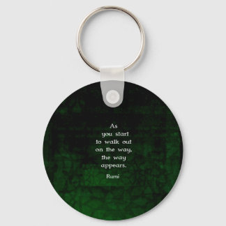 Rumi Inspirational Having Faith Quote Key Ring