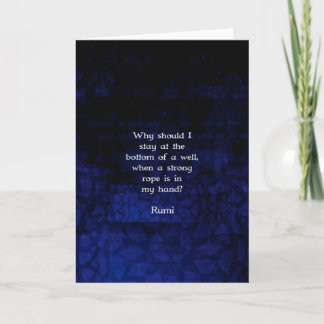 Rumi Inspirational Taking Action Quote Card