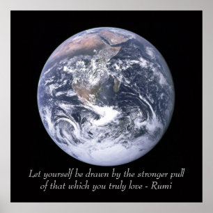Rumi Love Earth Poster