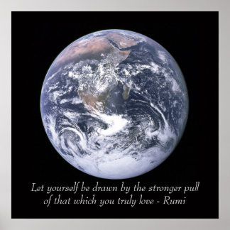 Rumi Love Earth Poster