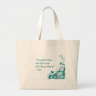 Rumi love quote large tote bag