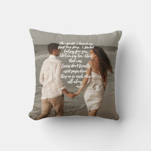 Rumi Love Story Add Your Photo Poem  Cushion