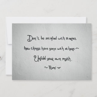 Rumi Quote Greeting Card