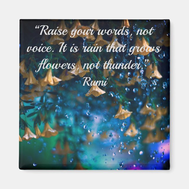 Rumi Quote Magnet (Front)