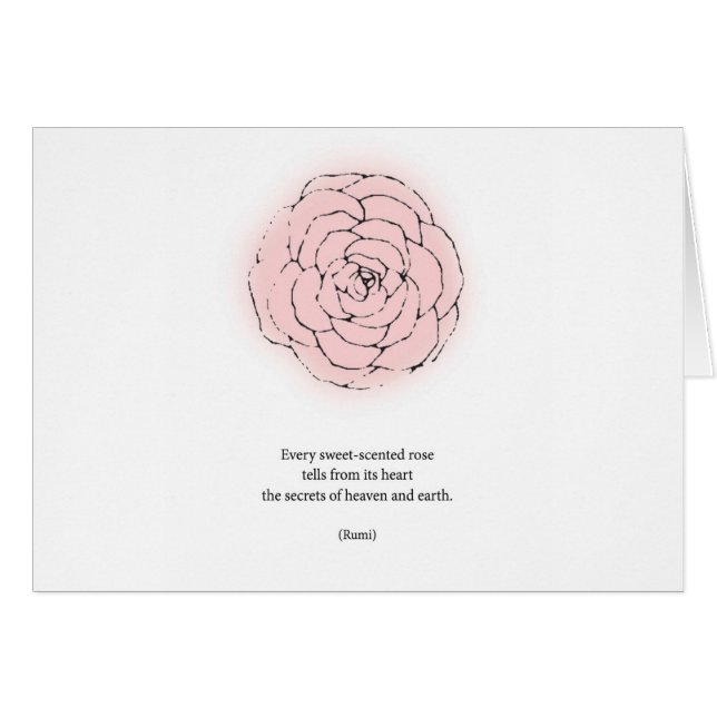 Rumi Rose Poetry (Front Horizontal)