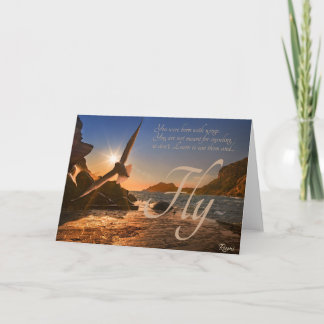 Rumi You were Born with Wings Card