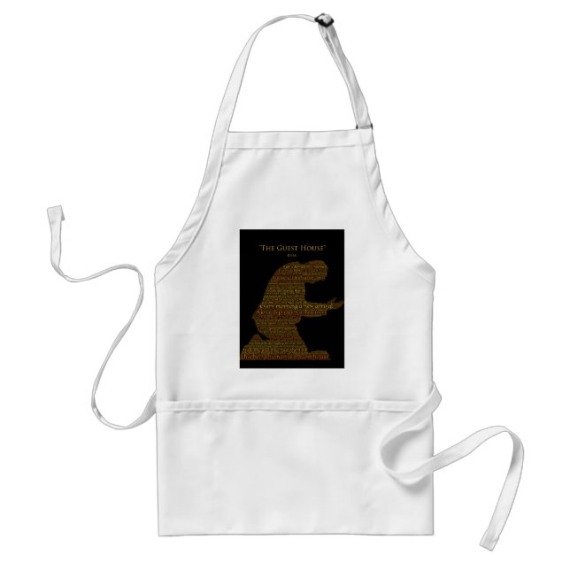 Rumi's "The Guest House" Poem Apron (Front)