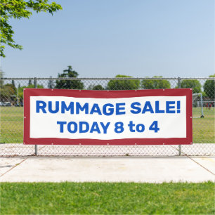 Rummage Sale! Custom Patriotic Banner