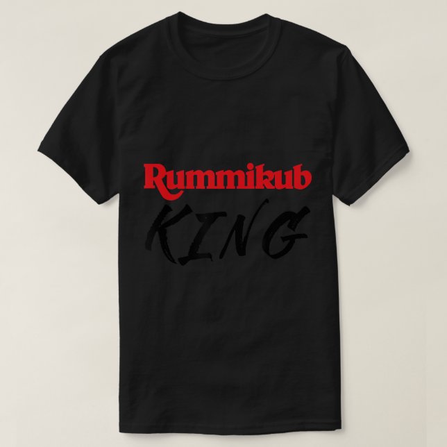 Rummikub T-Shirt Rummikub King Player Fan (Design Front)