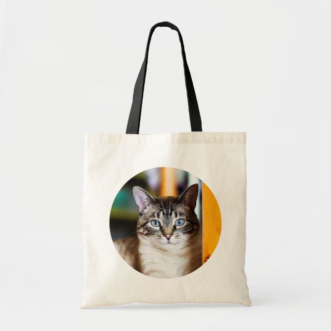 Rummy Full of Flies Siamese Cat Tote Bag (Front)