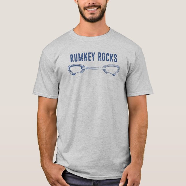 Rumney Rocks Climbing Quickdraw T-Shirt (Front)
