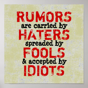 RUMORS ~ 12X12 Poster