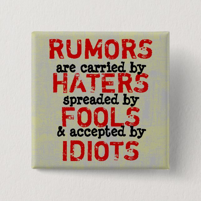 RUMORS ~ Button Truism (Front)