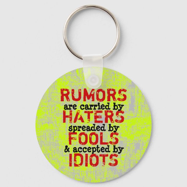 RUMORS ~ Keychain Truism / Philosophy (Front)