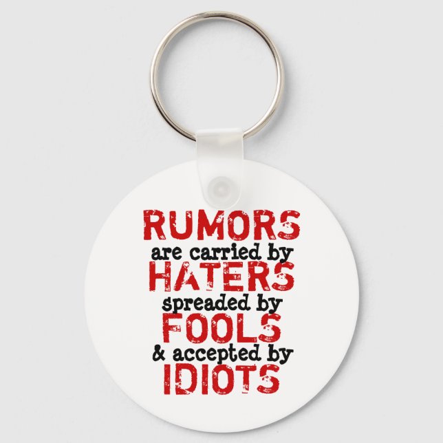 RUMORS ~ Keychain Truism / Philosophy (Front)