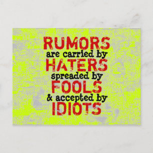 RUMORS - Postcard Truism / Philosophy