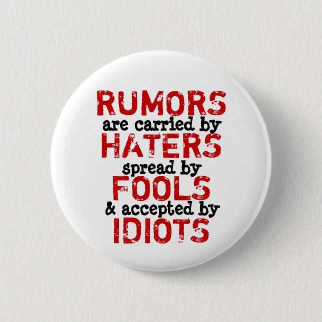 Rumours (More Options) - 6 Cm Round Badge (Front)