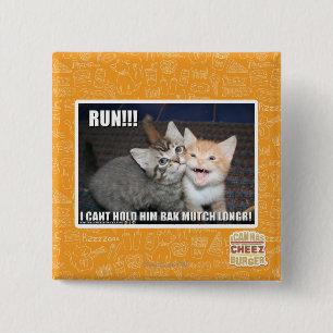 RUN!!! 15 CM SQUARE BADGE