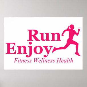 Run and enjoy poster