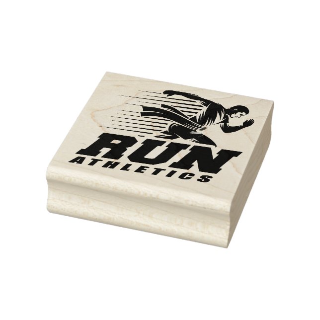 Run Athletics  Rubber Stamp (Stamp)