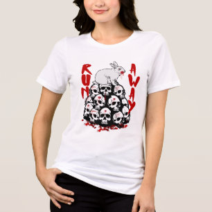 Run Away Funny Mediaeval Fantasy Design Tri-Blend Shirt