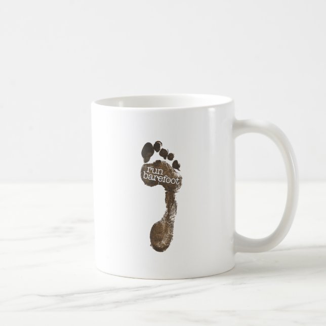 Run Barefoot Coffee Mug (Right)