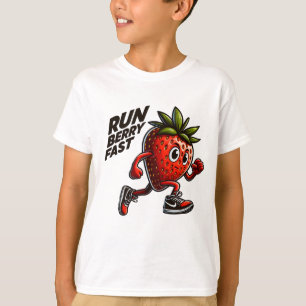 Run Berry Fast Running Strawberry  T-Shirt