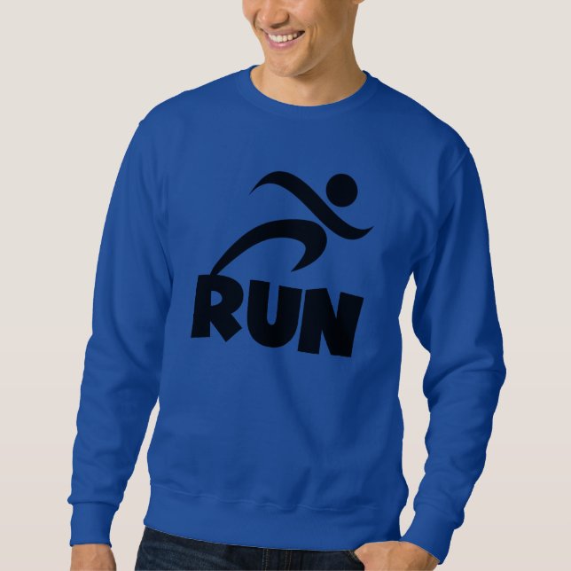 RUN Black Sweatshirt (Front)