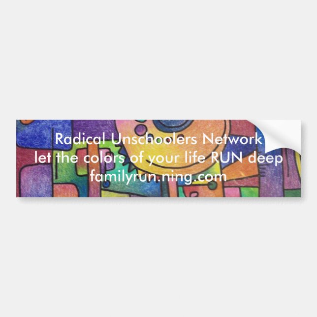 RUN bumper sticker (Front)