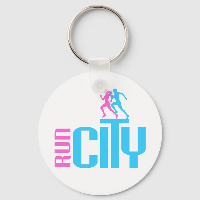 Run city key ring (Front)