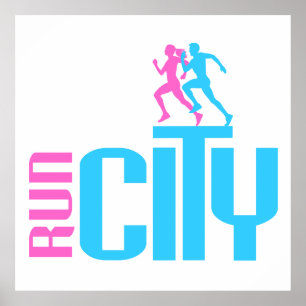 Run city poster