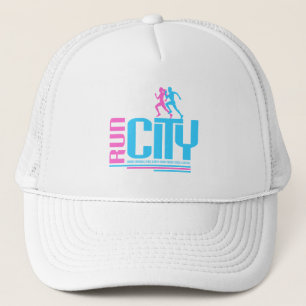 Run city trucker hat