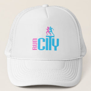 Run city trucker hat