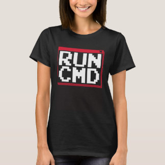 Run CMD Black Hat Ethical Hacking White Hat Hacker T-Shirt