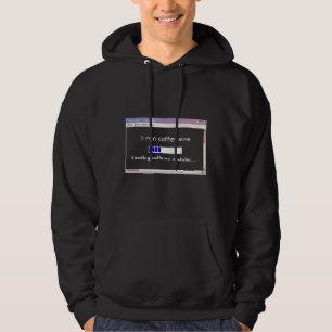 Run Coffee.exe Retro Tech Hoodie - Load Caffeine