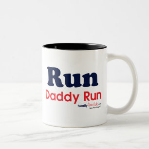 Run Daddy Run Two-Tone Coffee Mug