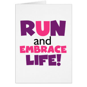 Run Embrace Life Purple Pink