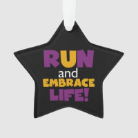 Run Embrace Life Purple Pink