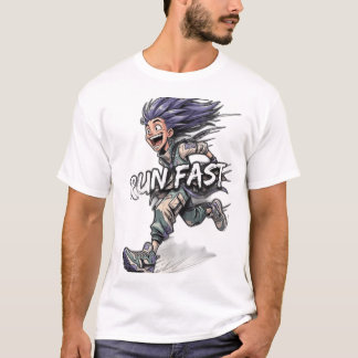 Run Fast Anime Runner Shirt