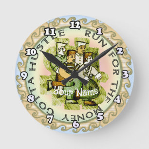 Run For The Money Round Clock