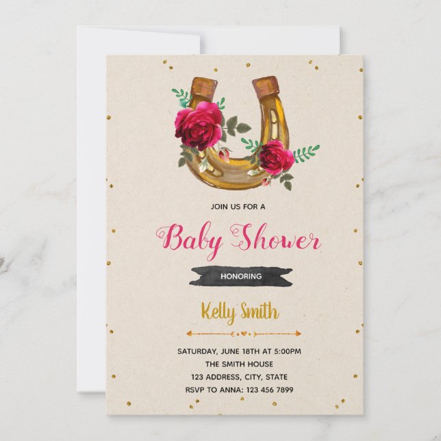 Run for the rose party invitation (Front)